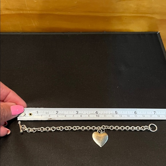 Silver Heart Charm Bracelet - Picture 9 of 9